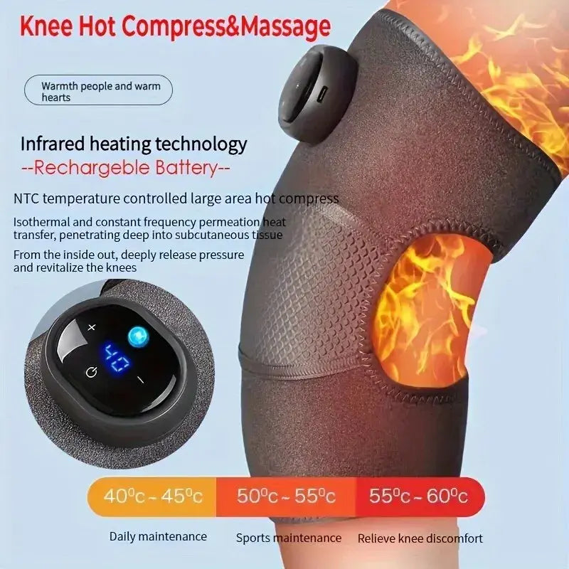 Heating and Vibration Knee Massage Pad