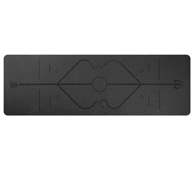 TPE Yoga Mat with Position Line - PowerFuelHQ