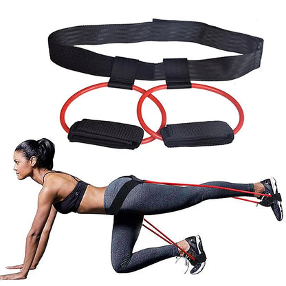 Adjustable Fitness Booty Bands Set with Resistance Bands and Waist Belt - PowerFuelHQ