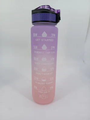 1 Liter Water Bottle Motivational Sport Water Bottle Leakproof - PowerFuelHQ