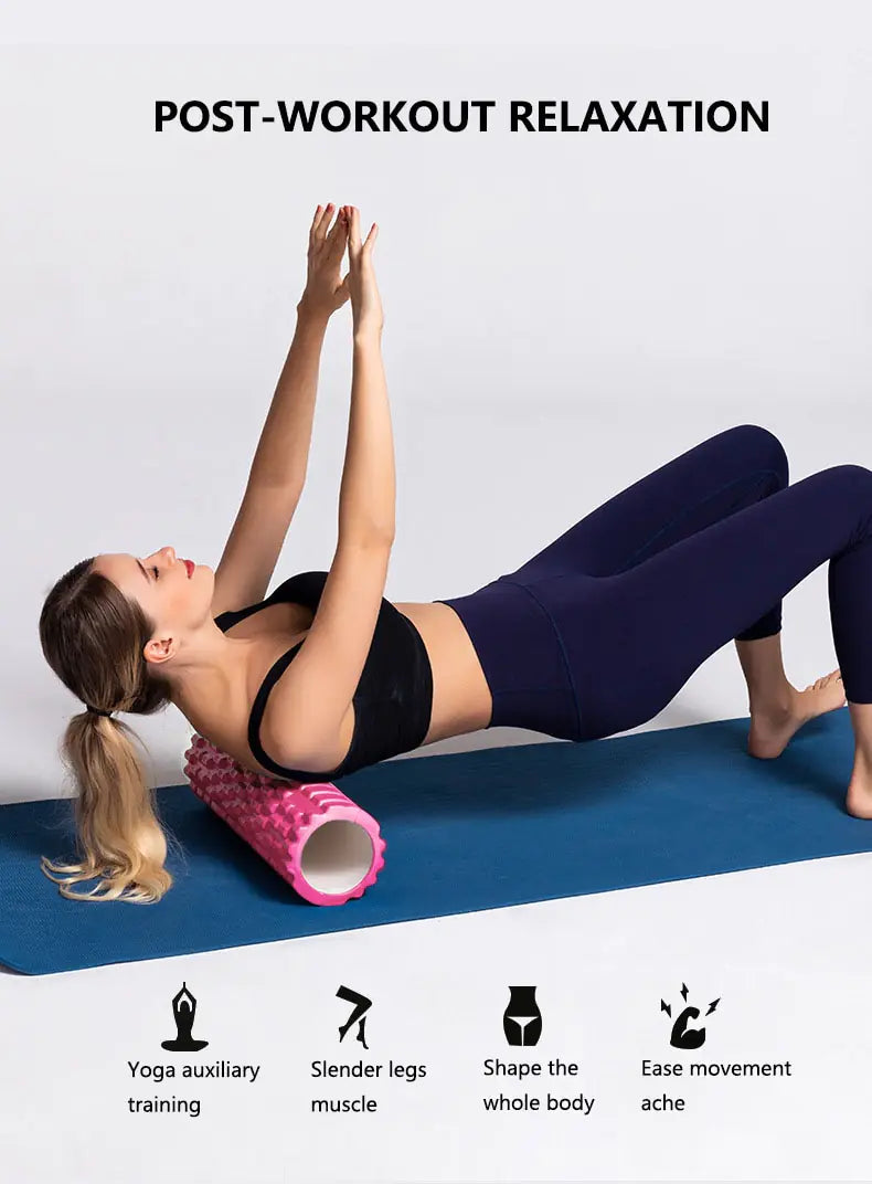 33cm Foam Yoga Column: Muscle Massage Roller Set - PowerFuelHQ